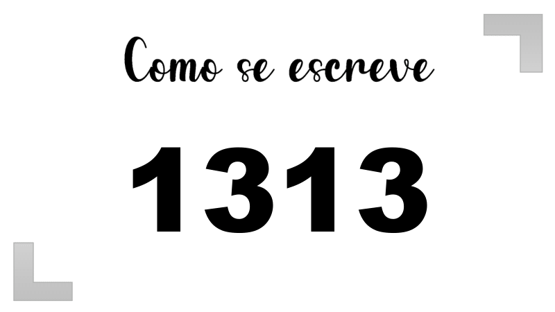 Imagem do número 1313