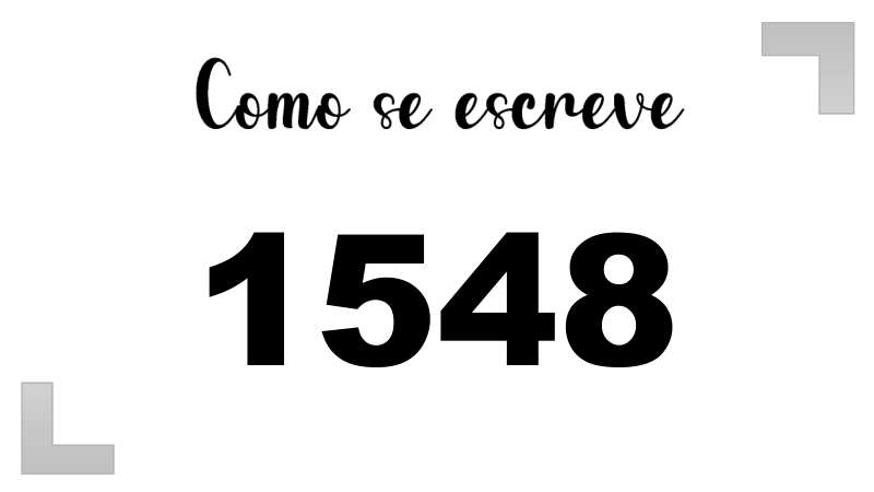 Como se Escreve 1548