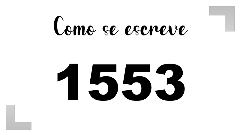 Como se Escreve 1553