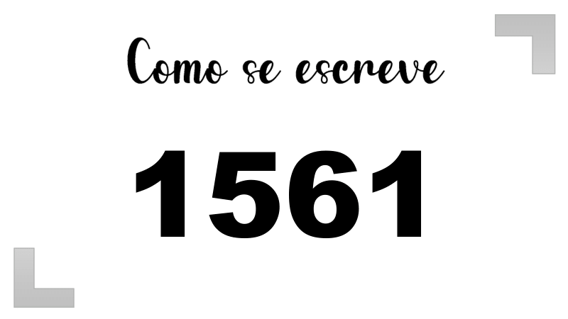 Como se Escreve 1561
