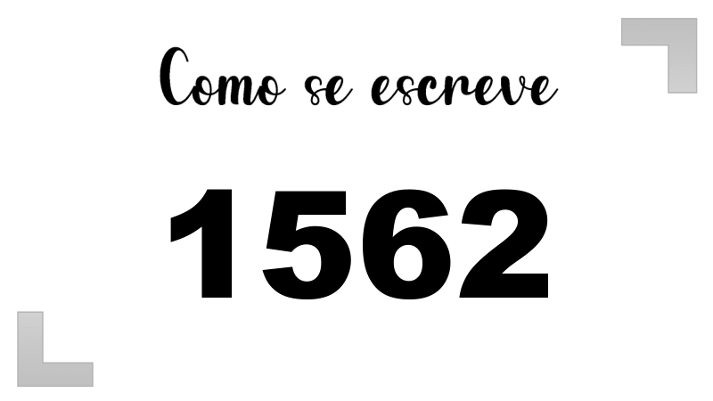 Como se Escreve 1562
