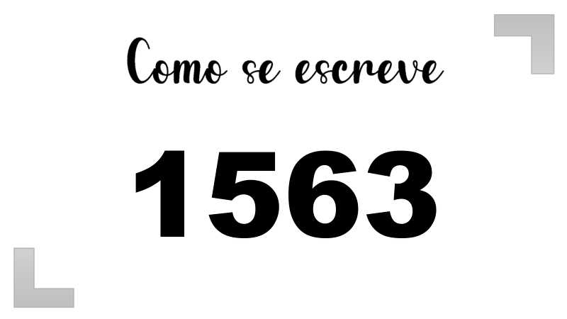 Como se Escreve 1563