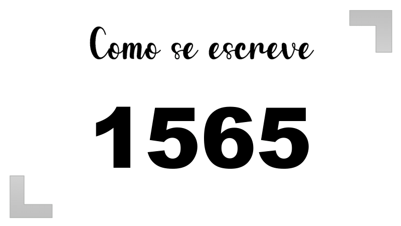 Como se Escreve 1565