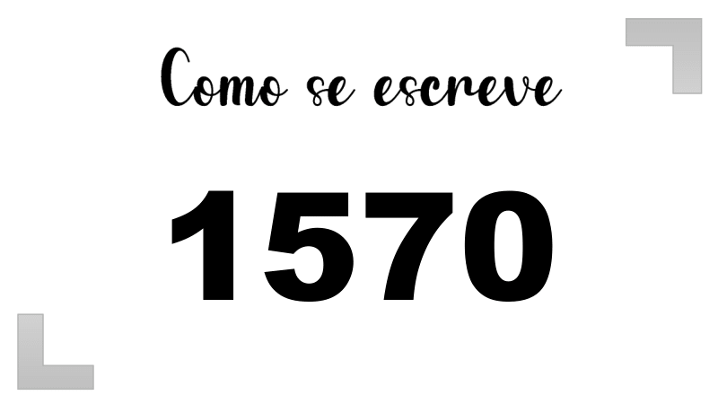 Como se Escreve 1570