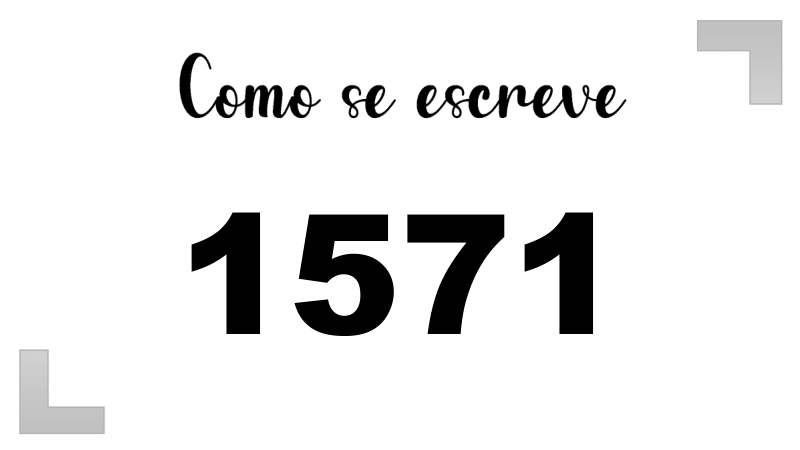 Como se Escreve 1571