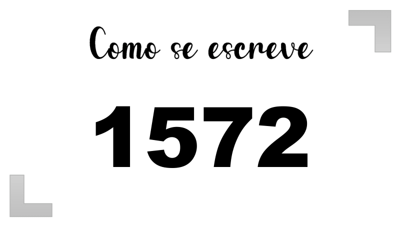 Como se Escreve 1572