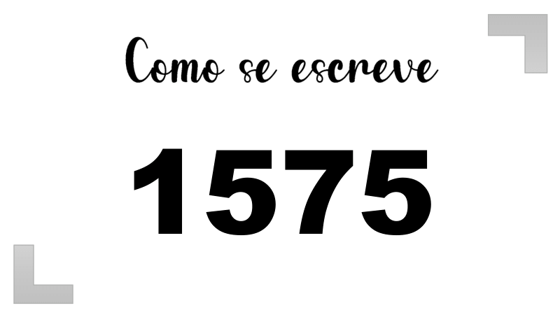 Como se Escreve 1575