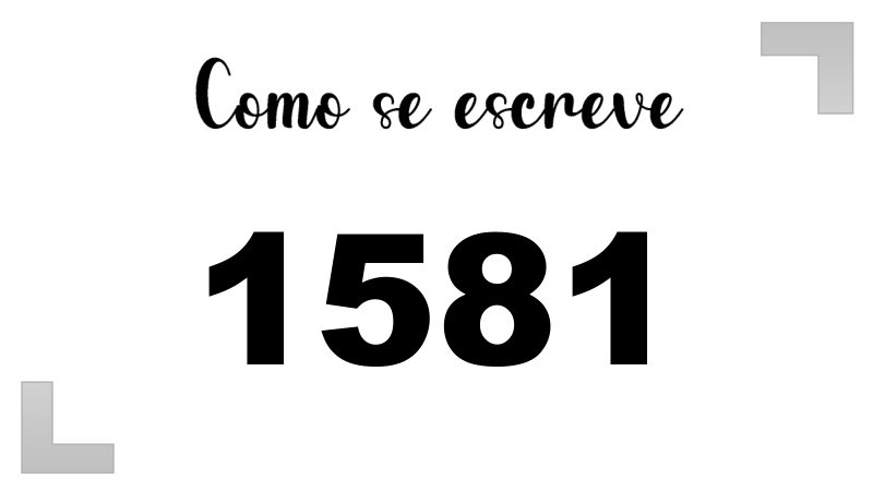 Como se Escreve 1581