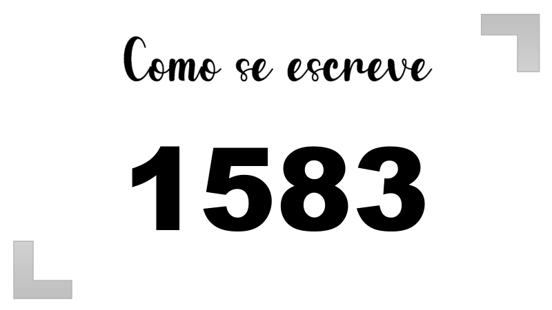 Como se Escreve 1583