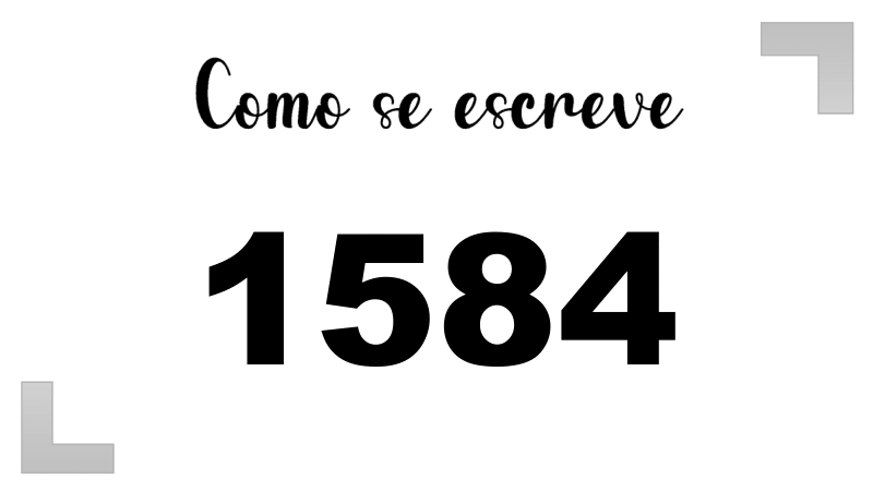 Como se Escreve 1584