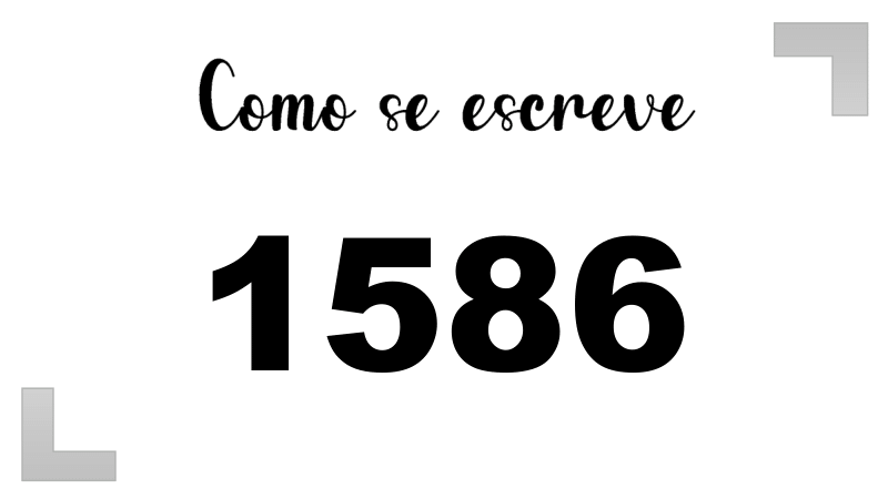 Como se Escreve 1586