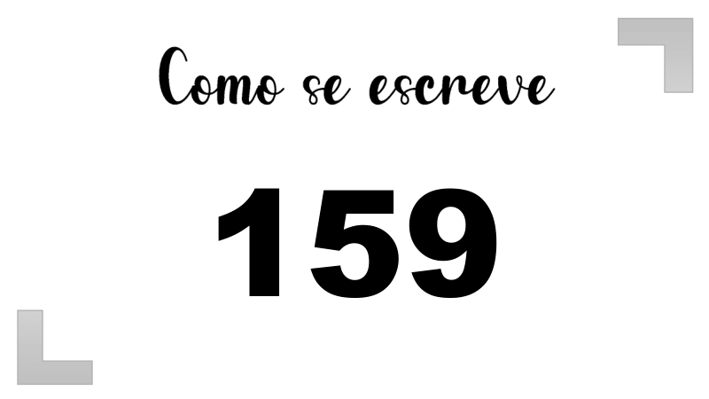 Como se Escreve 159