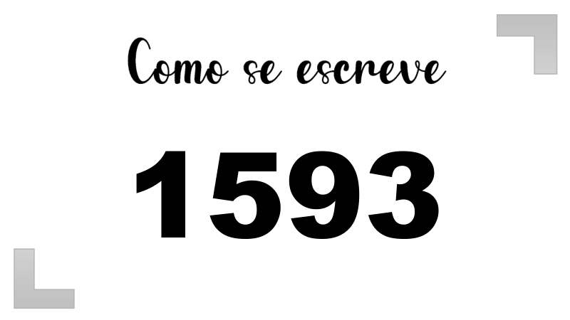 Como se Escreve 1593