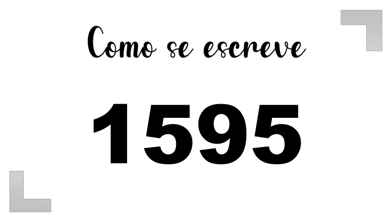 Como se Escreve 1595