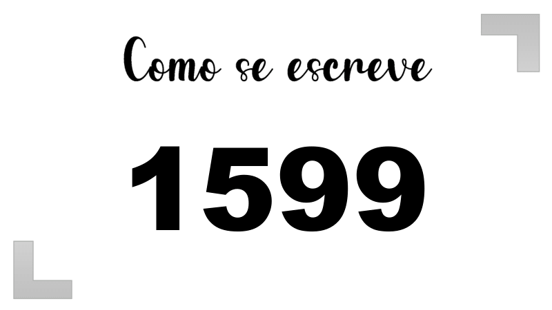 Como se Escreve 1599