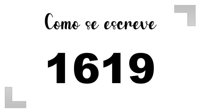 Como se Escreve 1619