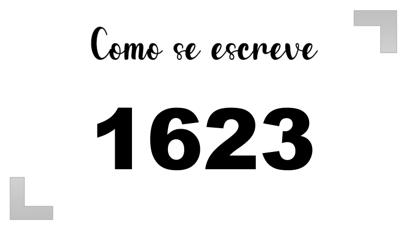Como se Escreve 1623