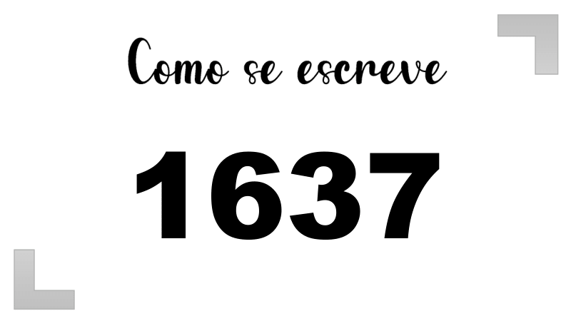 Como se Escreve 1637
