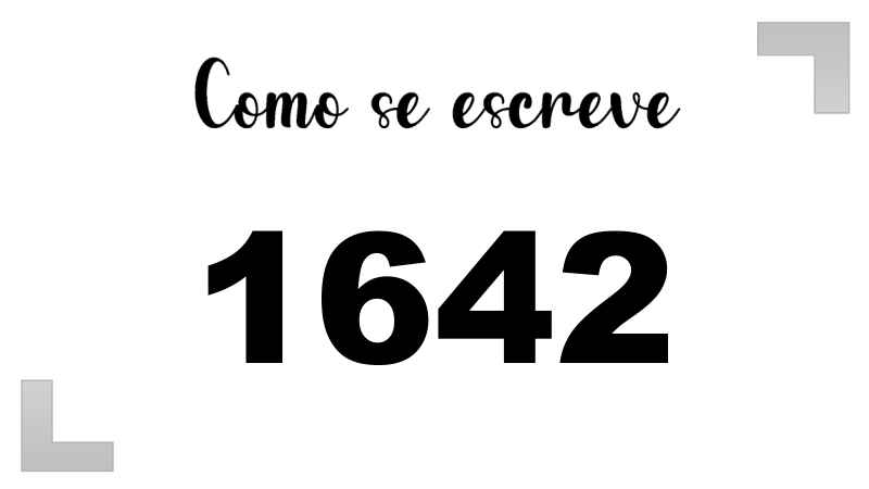 Como se Escreve 1642