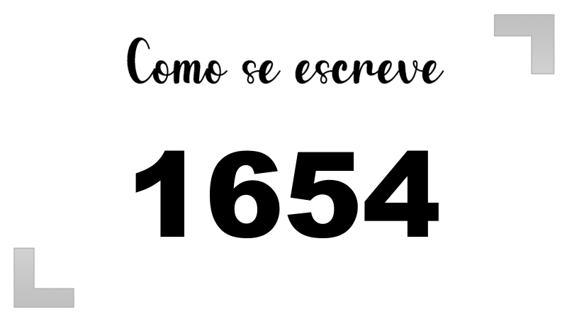 Como se Escreve 1654