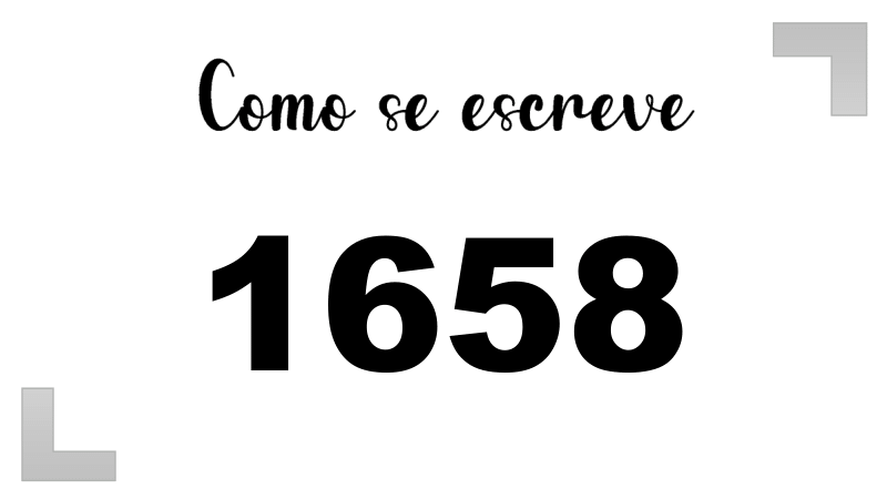 Como se Escreve 1658