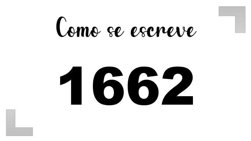 Como se Escreve 1662