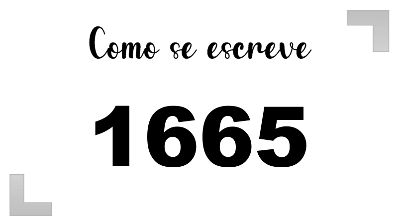 Como se Escreve 1665