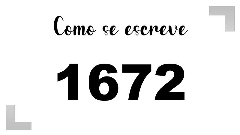 Como se Escreve 1672