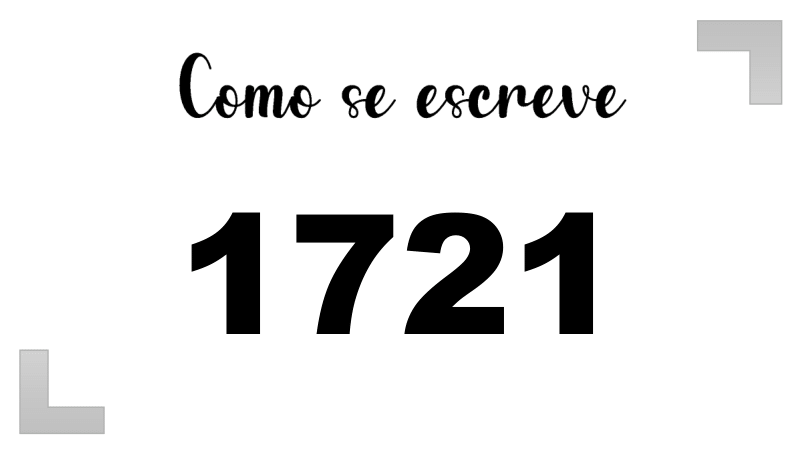 Como se Escreve 1721