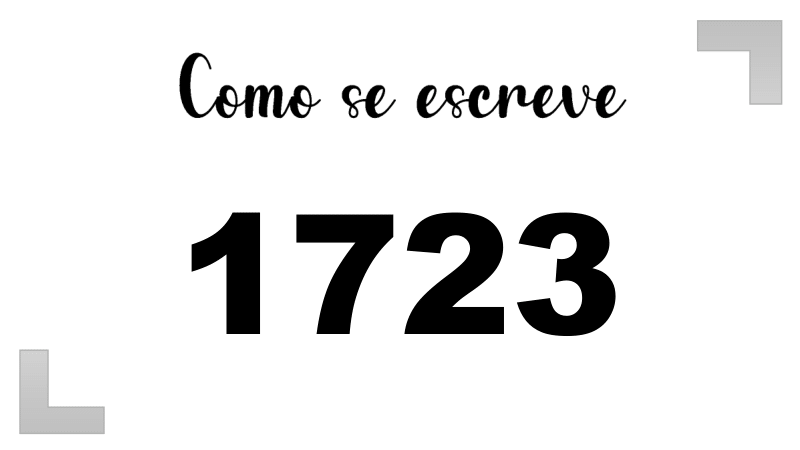 Como se Escreve 1723