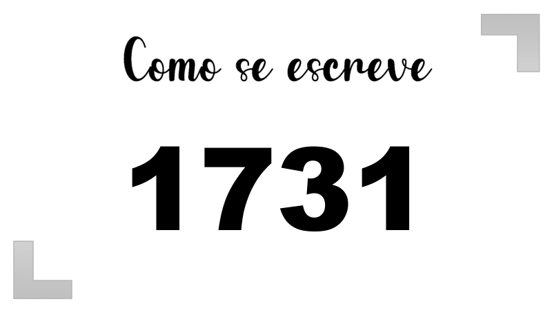 Como se Escreve 1731