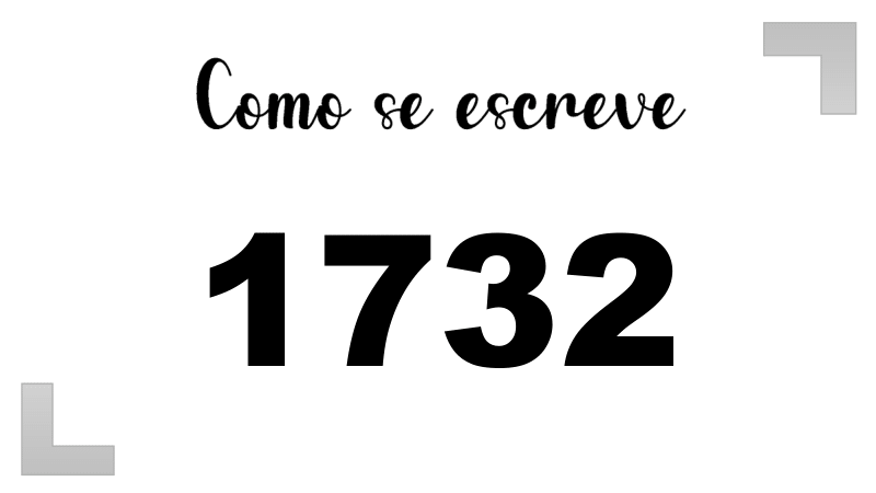 Como se Escreve 1732