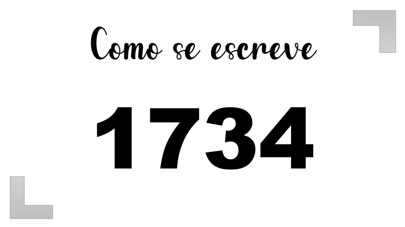Como se Escreve 1734