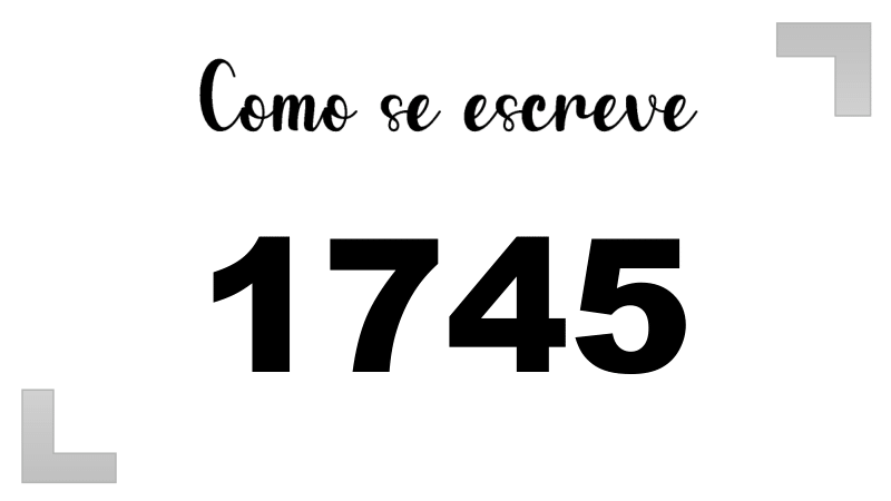Como se Escreve 1745