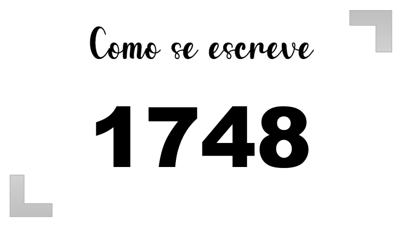 Como se Escreve 1748