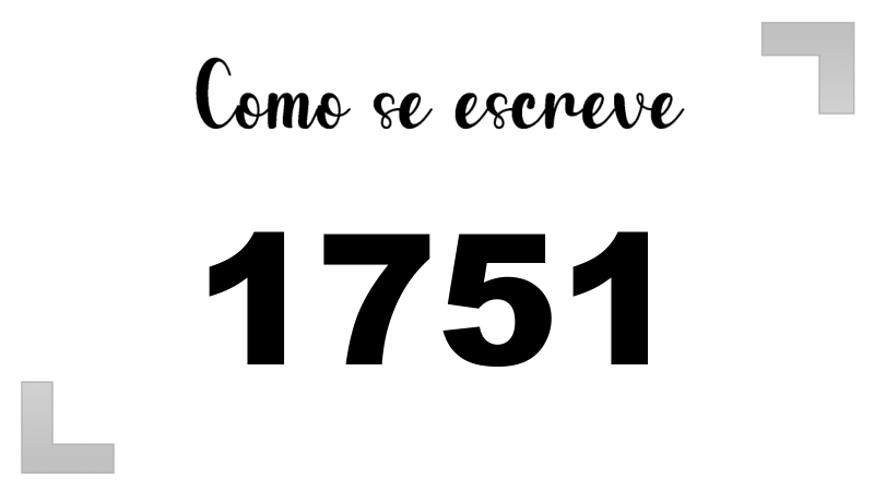 Como se Escreve 1751