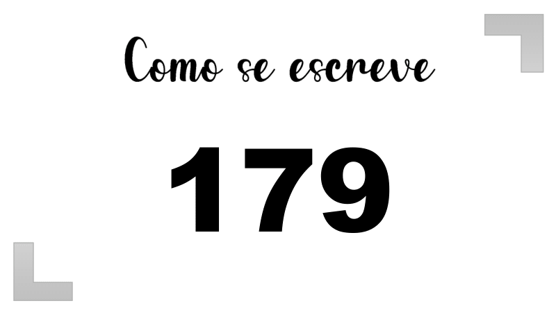 Como se Escreve 179