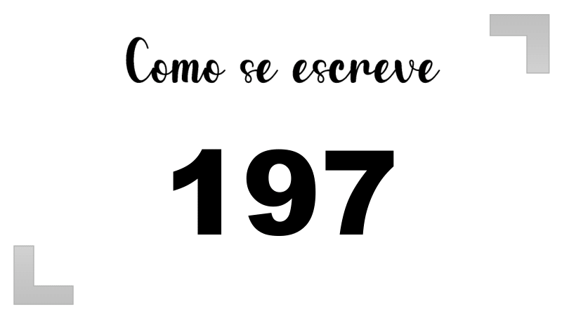 Como se Escreve 197