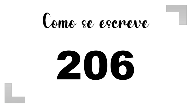 Como se Escreve 206