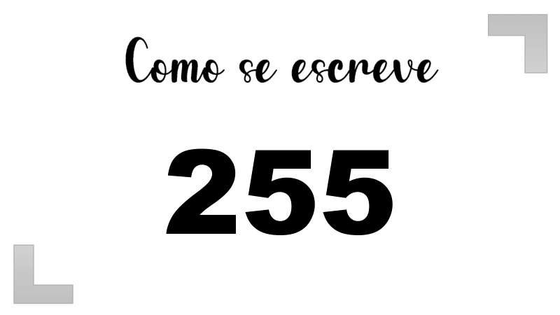 Imagem do número 255