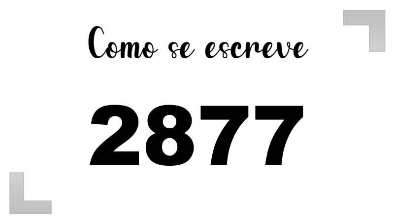 Como se Escreve 2877