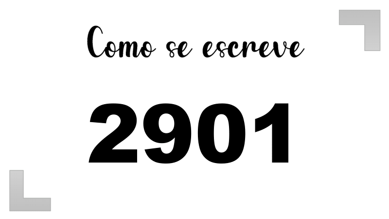 Como se Escreve 2901