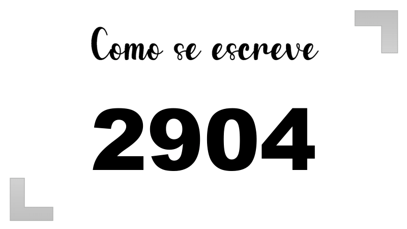 Como se Escreve 2904