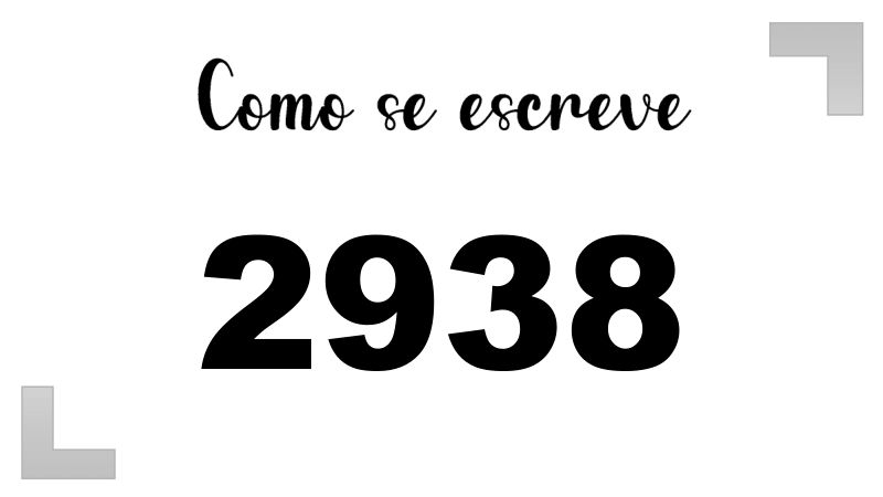 Como se Escreve 2938