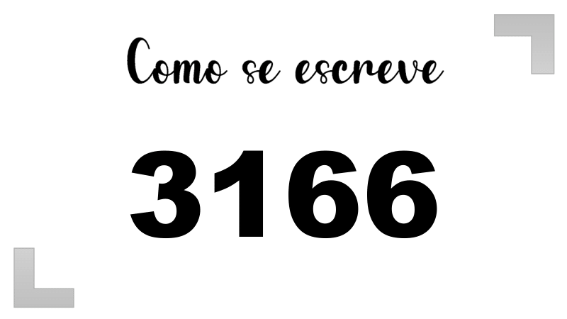 Como se Escreve 3166