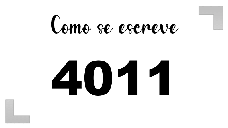 Imagem do número 4011