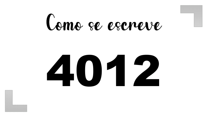 Imagem do número 4012