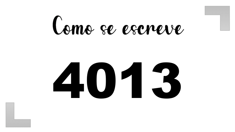 Imagem do número 4013