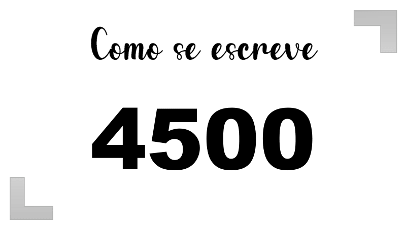 Imagem do número 4500