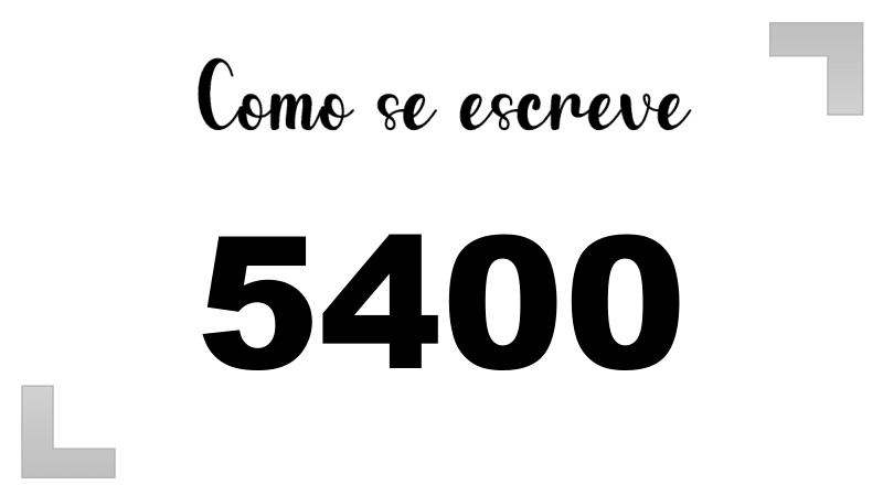 Imagem do número 5400